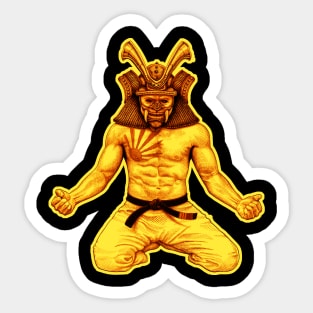 Samurai mask - Japanese warrior - samurai code Sticker